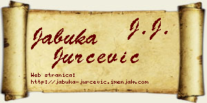 Jabuka Jurčević vizit kartica